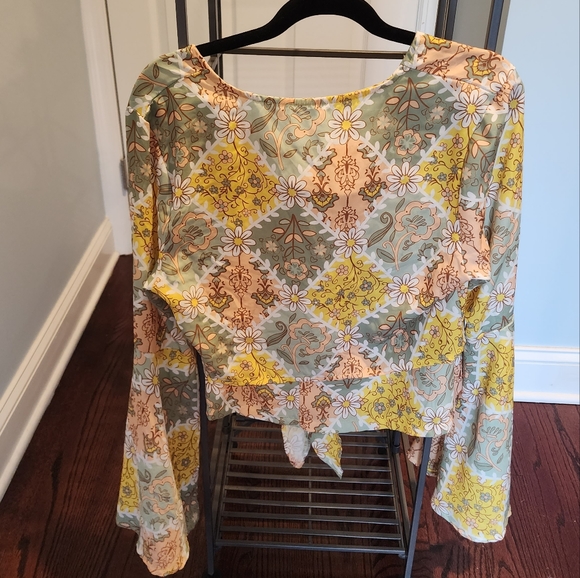 Paisley Long Bell Sleeve Top & Skirt Set NWT - Picture 3 of 7